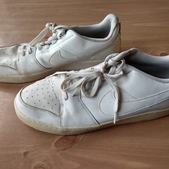 Nike Backboard II Mid White Lace up Sneaker Shoe Athletic Men's Size 14 - Picture 2 of 5